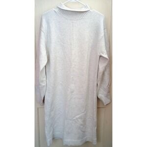 Women's Banana Republic Cream/Gray Turtleneck Sweater Dress Size M